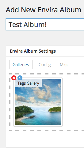 Adding a New Envira Album