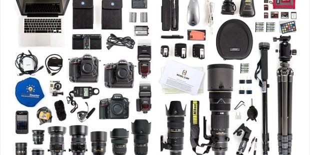 A variety of photo accessories