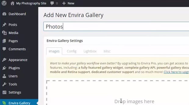 Add Name and Images