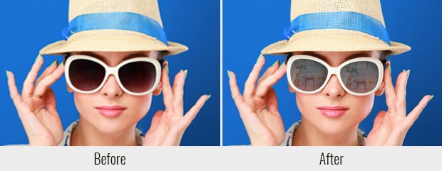 Add sunglasses to your picture online