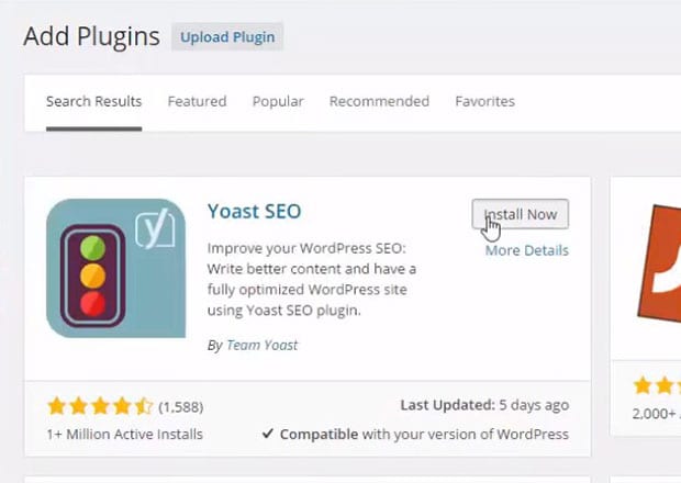 Install Yoast SEO