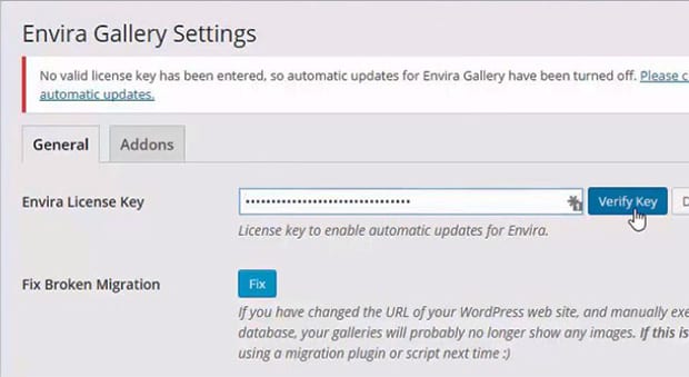 Verify License Key