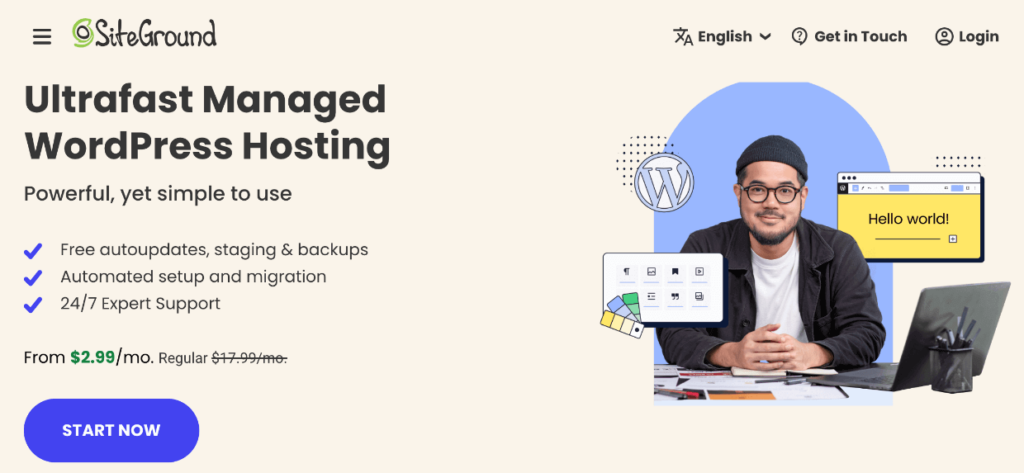 Siteground - Managed WordPress hosting