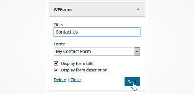 Sidebar Contact Form