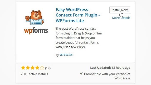 Simple Contact Form WPForms