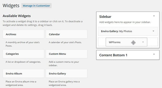 Contact Form Widget