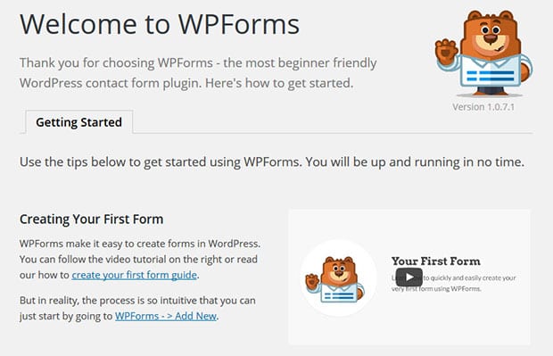 Welcome to WPForms