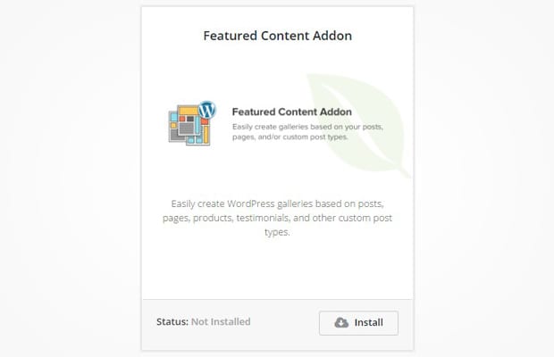 Featured Content Addon