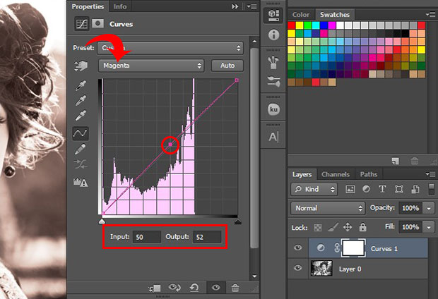 Magenta Curve Settings