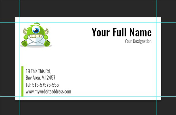 blank business card template photoshop