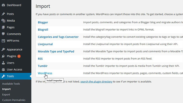 WordPress Importer