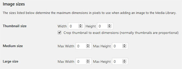 Change Default Sizes