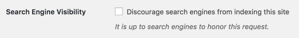 Disable the Search Engine Visibility option to allow search spiders to access your site.