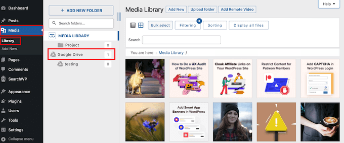 Google Drive WordPress Media Library