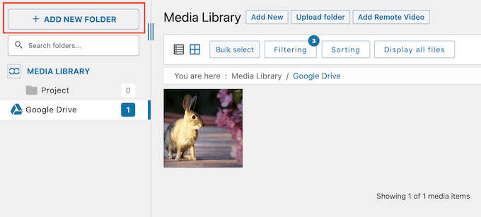 WP Media Folder - Add new folder