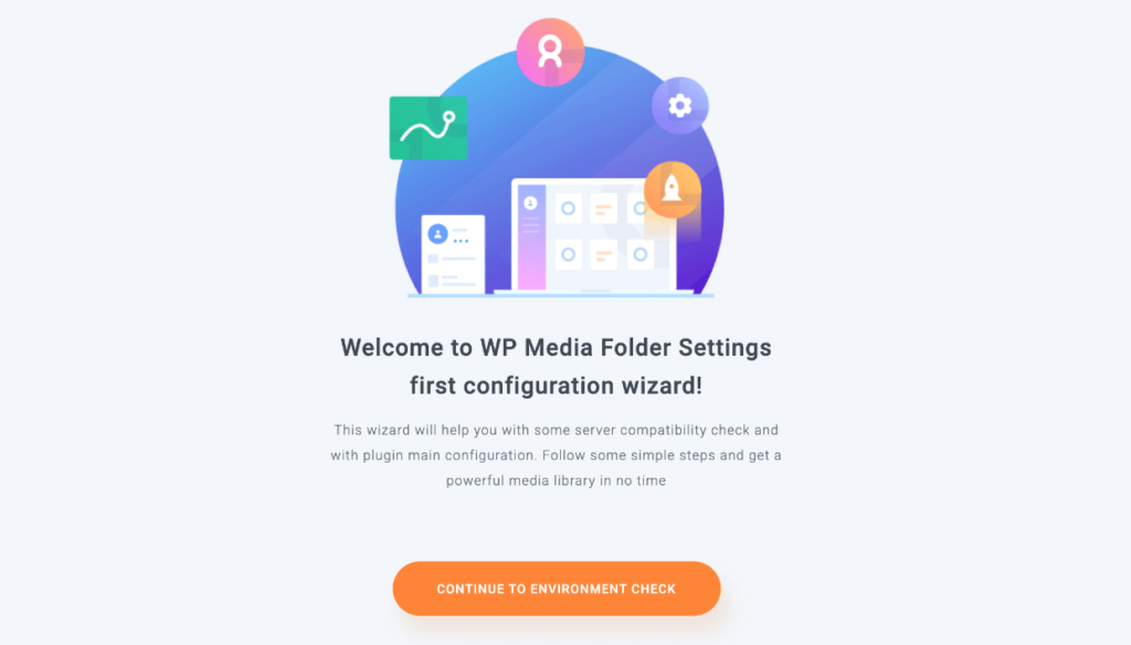 WP Media Library setup wizard