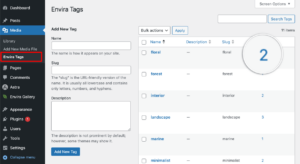 Envira tags - items - wordpress media library tags