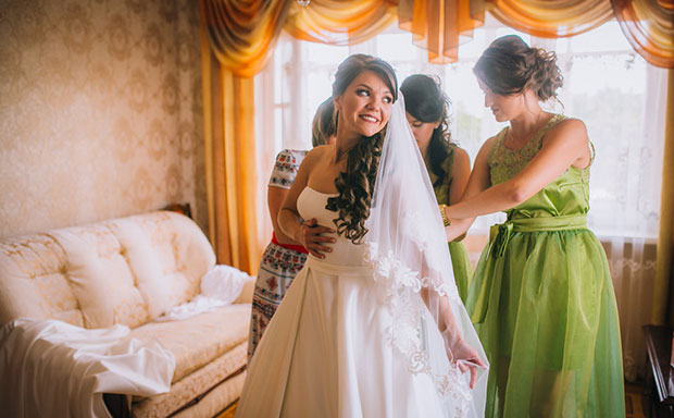 Bride Getting Ready