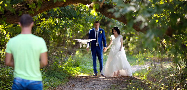 Drone camera online used in marriage