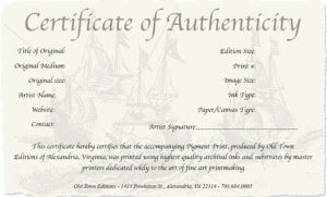 How To Create A Certificate Of Authenticity For Your Photography