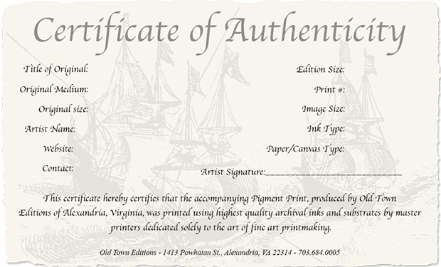 Certificate Of Authenticity Template from enviragallery.com