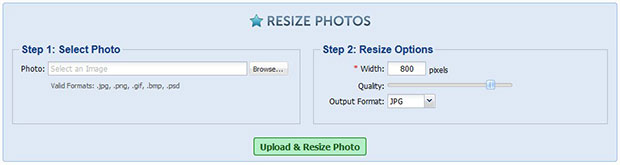 Resize Photos