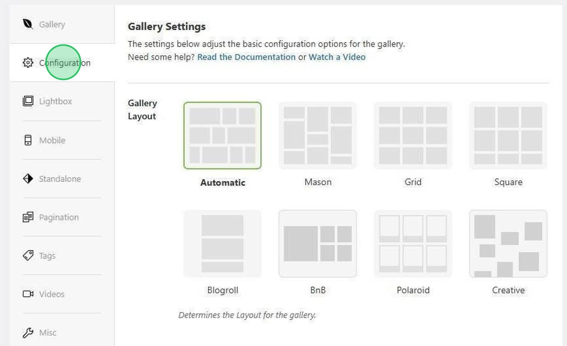 Choose Automatic Layout