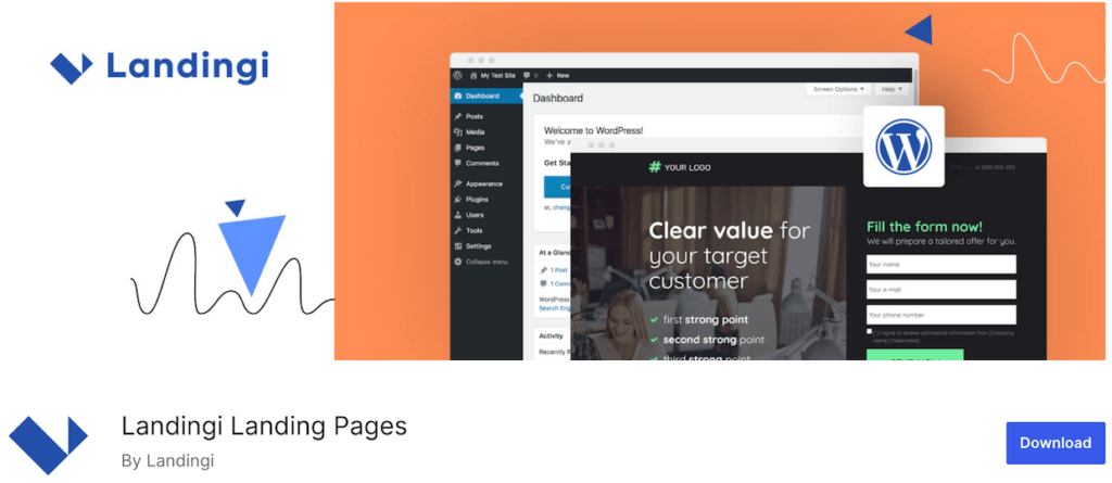 Landingi WordPress landing page plugins