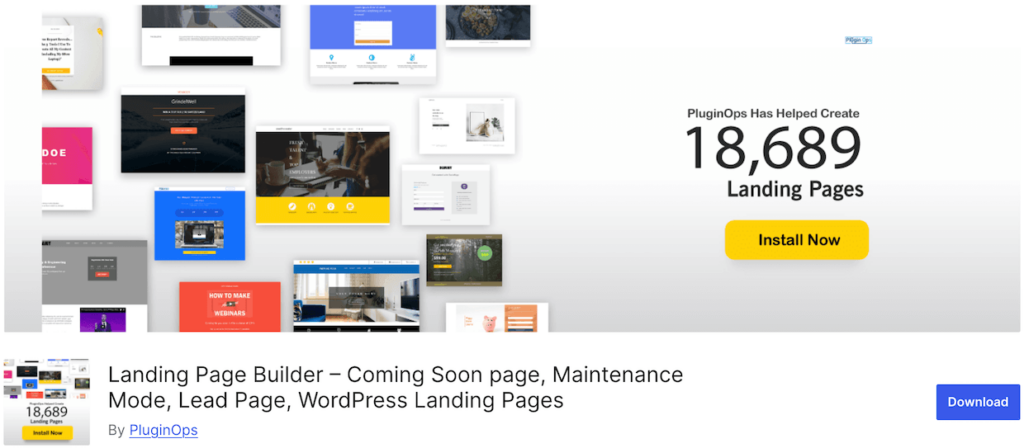 PluginOps landing page builder