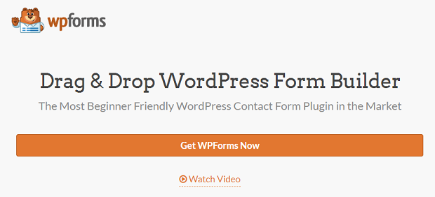 The WPForms drag-and-drop form builder homepage