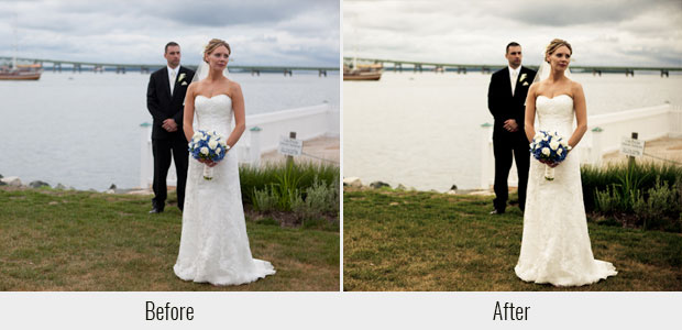 A before and after example of the Mad Dash Lightroom preset