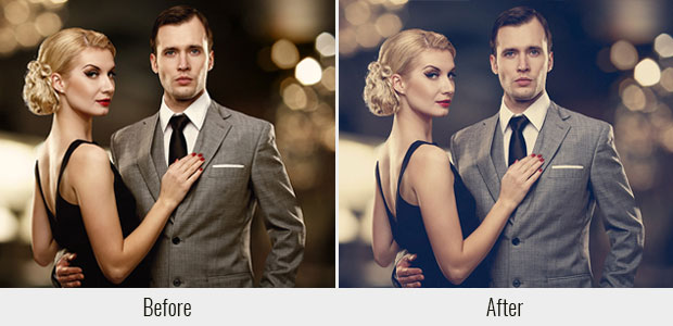 A before and after example of the Soft Wash Film Lead Lightroom preset