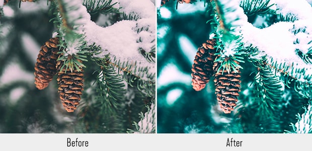 winter christmas lightroom preset