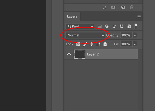 Normal blending mode in Photoshop