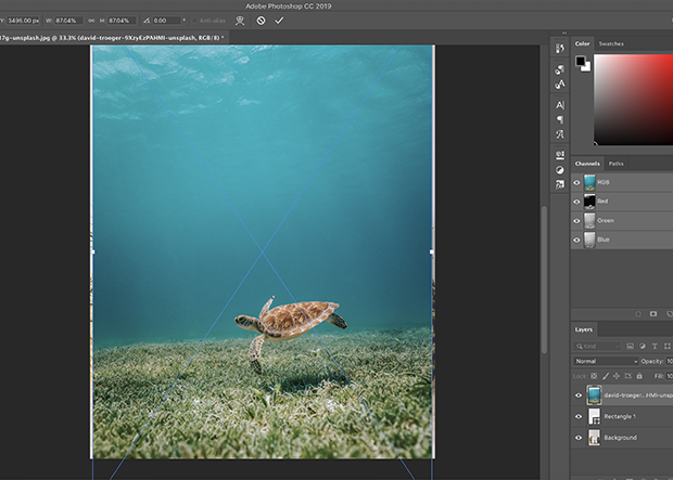 How to Merge a Picture with Background in Photoshop