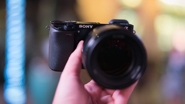 Sony camera with lens
