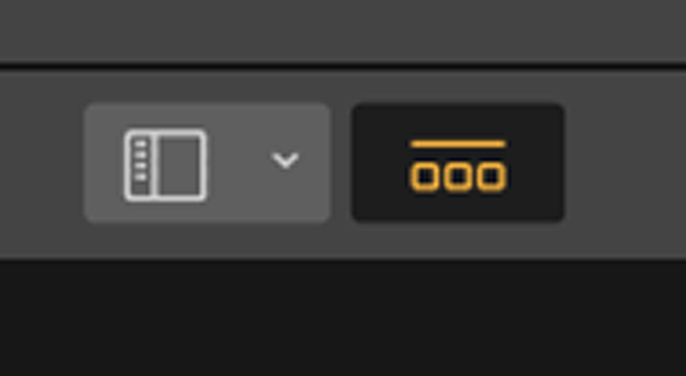 Filmstrip button in Luminar