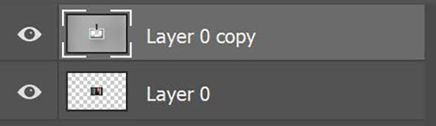 Two unlocked layers in Photoshop's Layers Panel