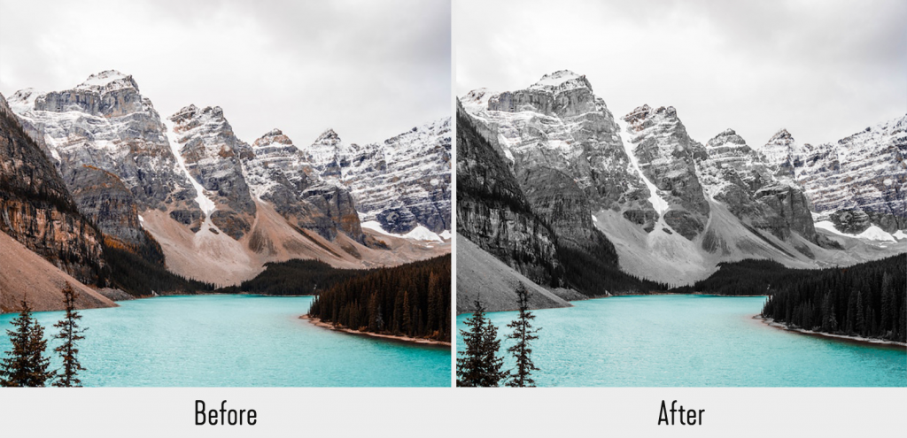 how to make a photo black and white with one color in Photoshop