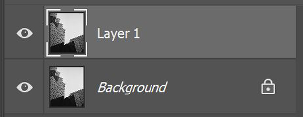 Duplicate layer in Photoshop