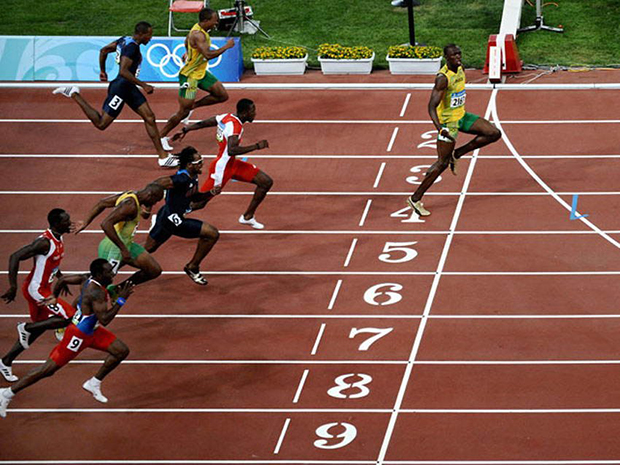 Usain Bolt track race