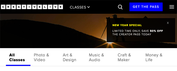 CreativeLive On-Air Classes