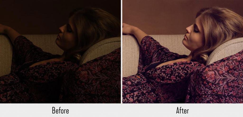 before and after with Capture One