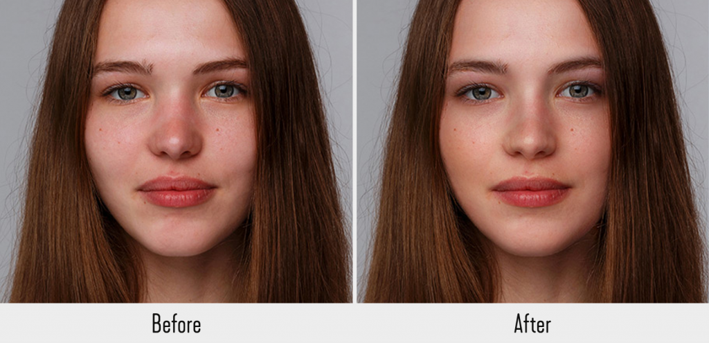 before and after with PortraitPro