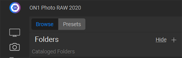 how to organize photos with on1 photo raw browse folders