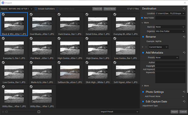 how to organize photos with on1 photo raw add metadata