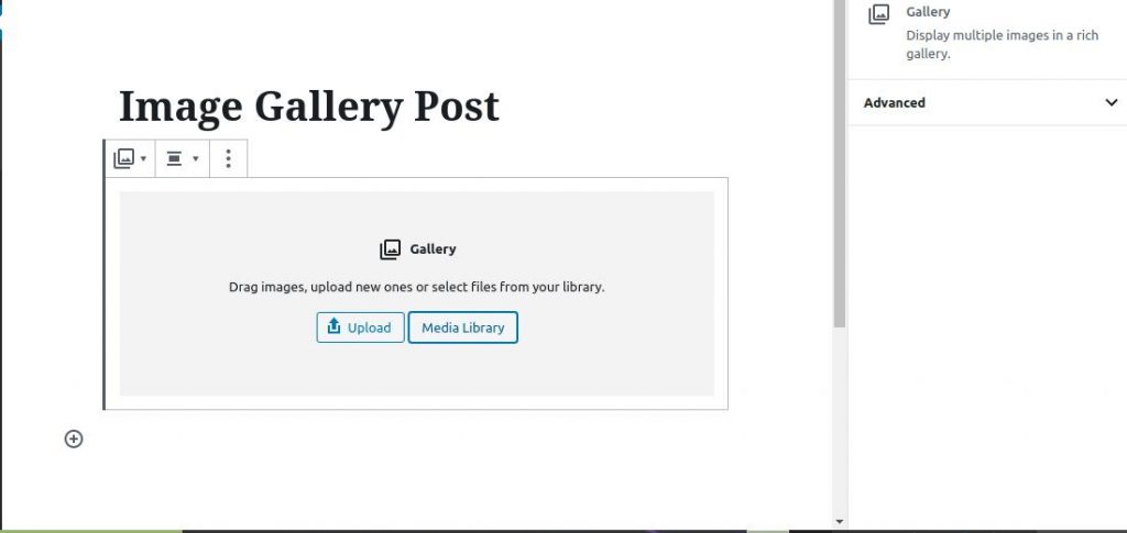 how to use wordpress gallery custom links media library