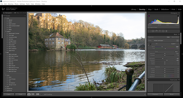 adobe lightroom interface