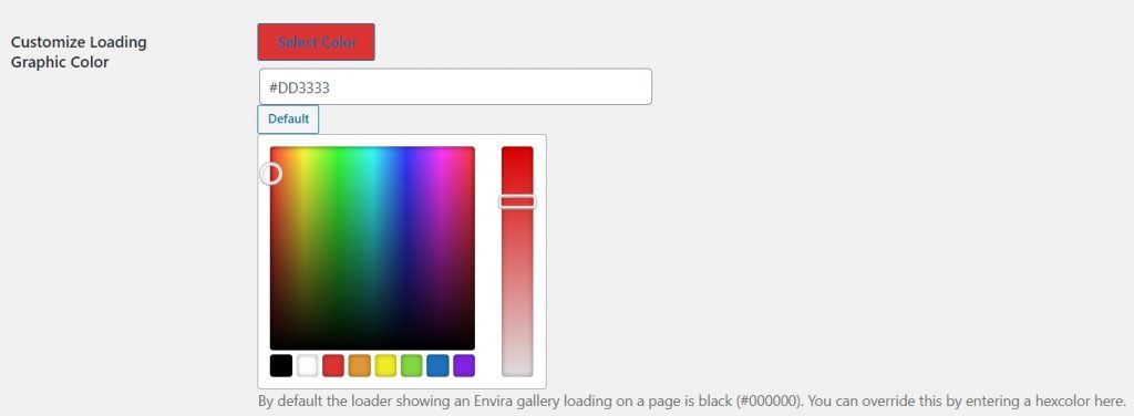 Customize Loading Graphic Color