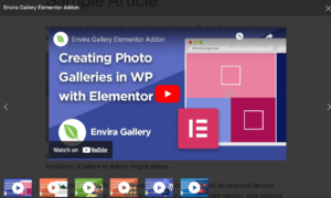 WordPress video gallery with thumbnails and lightbox popup